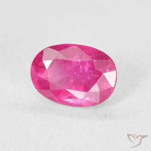 Rubis Magenta profond naturelle ovale, 1.42 ct, VS