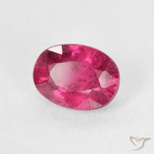 Rubis Rose foncé naturelle ovale, 1.59 ct, VS