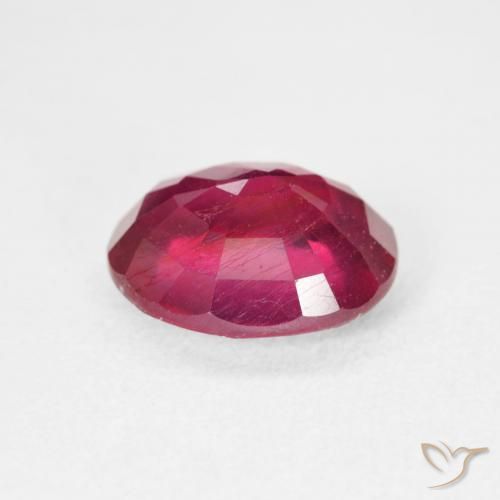 Rubis Medium Dark-Red naturelle ovale, 5.05 ct, VS