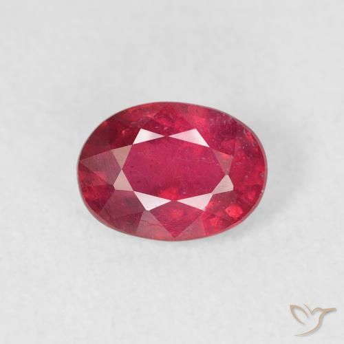 1.11ct Naturel Cramoisi profond Rubis, ovale, VS