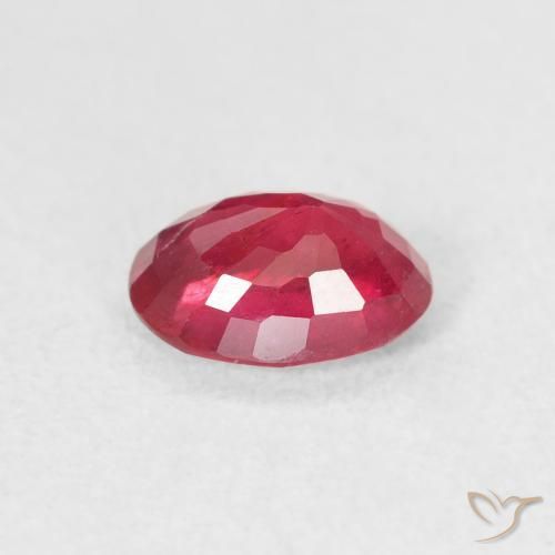 Rubis Cramoisi profond naturelle ovale, 1.11 ct, VS