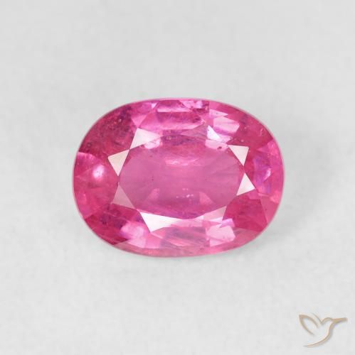 1.91ct Naturel Rose vif Rubis, ovale, VS
