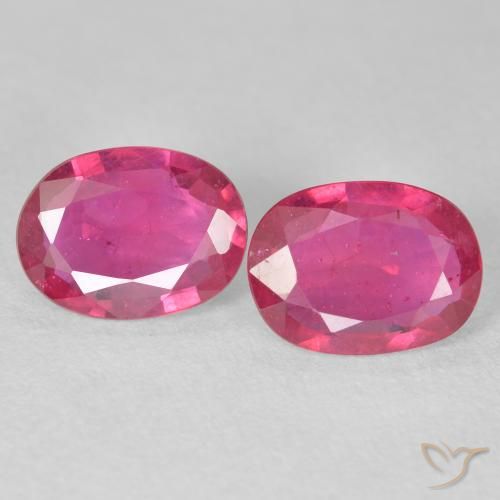 2.71ctw Naturel Rouge moyen Rubis, ovale, VS-SI