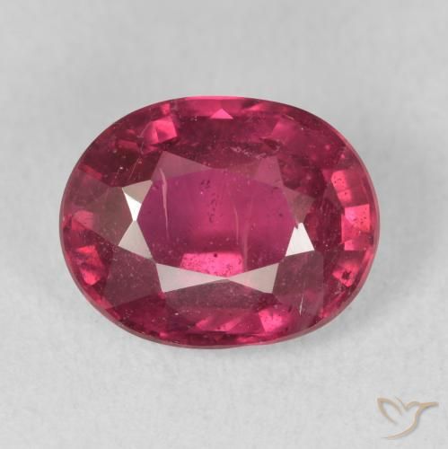 3.41ct Naturel Rose rougeâtre Rubis, ovale, VS-SI