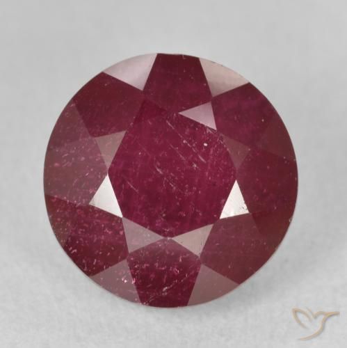 5.73ct Naturel Rouge foncé Rubis, Tour, VS-SI