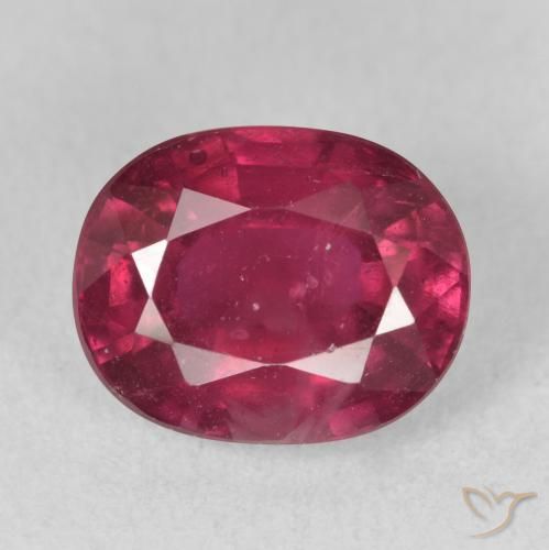 4.20ct Naturel Rouge Rosâtre Rubis, ovale, VS-SI