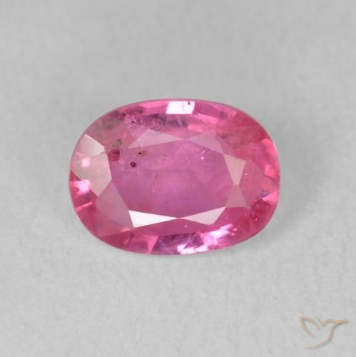 1.63ct Naturel Medium Dark-Pink Rubis, ovale, VS-SI