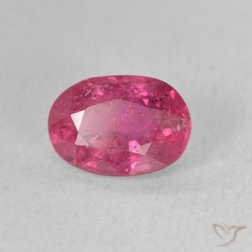 Rubis Rose vif naturelle ovale, 1.72 ct, VS-SI