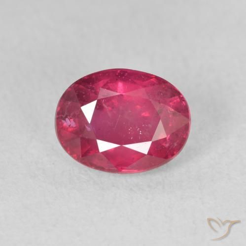 1.82ct Naturel Rouge Rosâtre Rubis, ovale, VS-SI