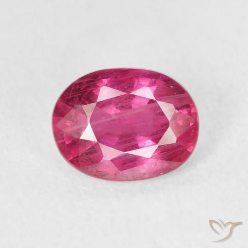 1.67ct Naturel Rouge Rosâtre Rubis, ovale, SI