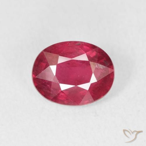 1.70ct Naturel Rouge moyen Rubis, ovale, VS-SI