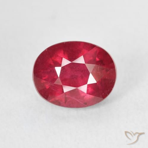 2.45ct Naturel Rouge moyen Rubis, ovale, VS-SI