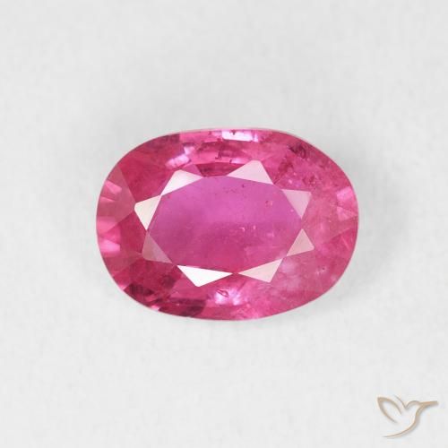 1.47ct Naturel Rose vif Rubis, ovale, VS-SI