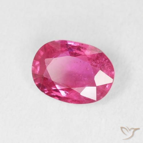 Rubis Rose vif naturelle ovale, 1.47 ct, VS-SI