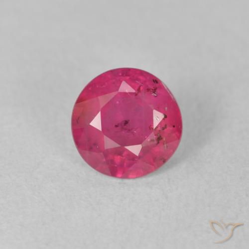 1.34ct Naturel Rose rougeâtre Rubis, Tour, VS-SI