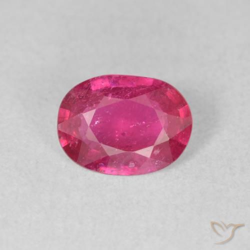 1.23ct Naturel Rose rougeâtre Rubis, ovale, VS-SI