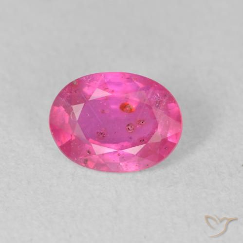 1.45ct Naturel Rose vif Rubis, ovale, VS-SI