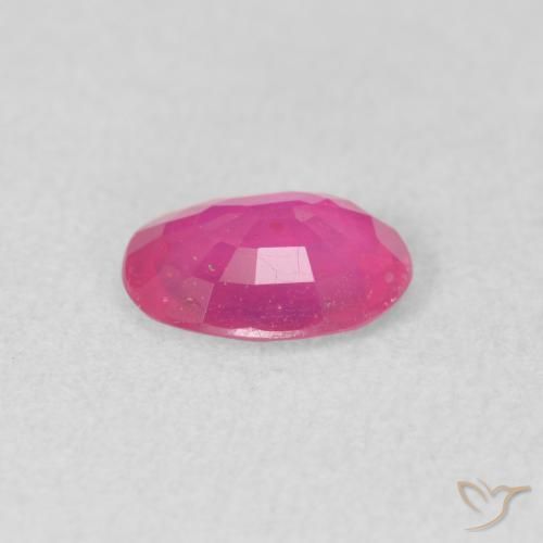 Rubis Rose vif naturelle ovale, 1.26 ct, VS-SI