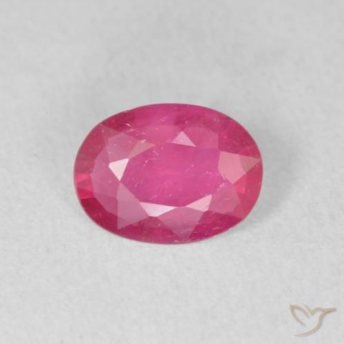 0.93ct Naturel Rose rougeâtre Rubis, ovale, VS-SI