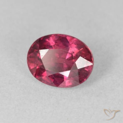 Rubis Rouge Rosâtre naturelle ovale, 2.10 ct, VS-SI