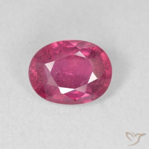 1.68ct Naturel Rouge Rosâtre Rubis, ovale, VS-SI
