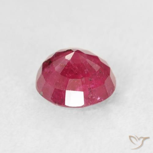 Rubis rose foncé naturelle coupe roude, 1,49 ct, VS-SI