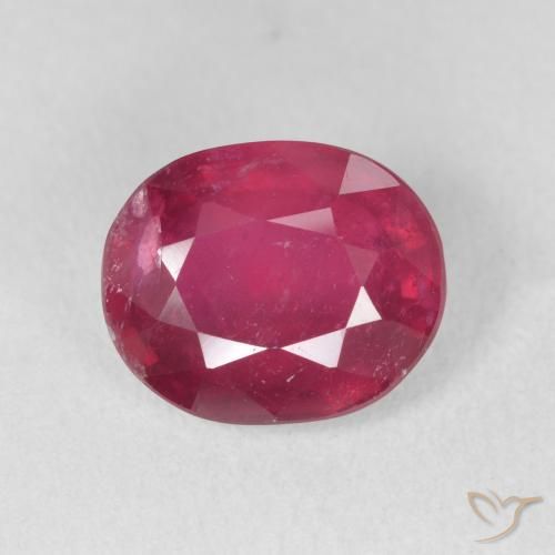 3.36ct Naturel Cramoisi profond Rubis, ovale, VS-SI