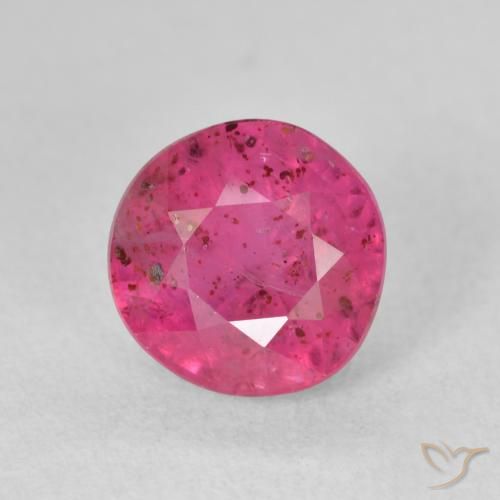 3.19ct Naturel Rose rougeâtre Rubis, Tour, VS-SI