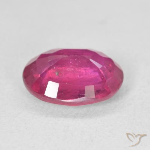 Rubis Rouge Rosâtre naturelle ovale, 3.05 ct, VS-SI