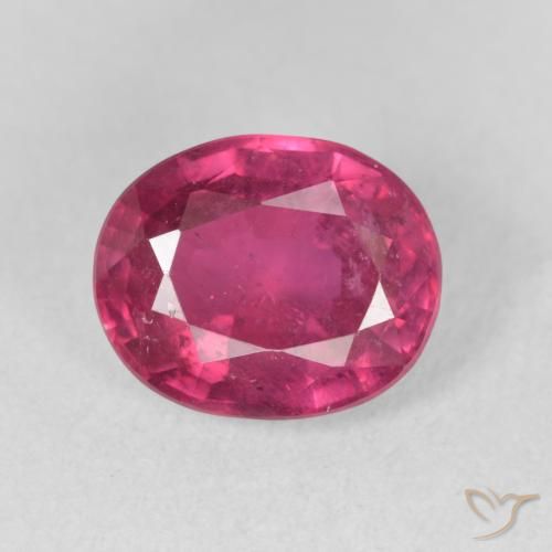 3.59ct Naturel Rouge léger Rubis, ovale, VS-SI