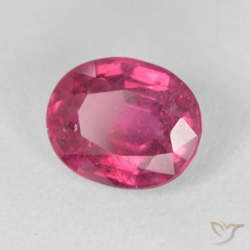 Rubis Rouge léger naturelle ovale, 3.59 ct, VS-SI