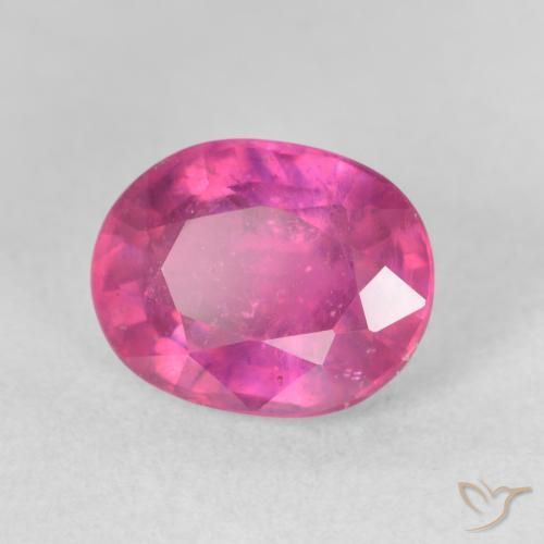 Rubis Magenta profond naturelle ovale, 3.90 ct, VS-SI