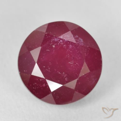 5.93ct Naturel Rose rougeâtre profond Rubis, Tour, VS-SI