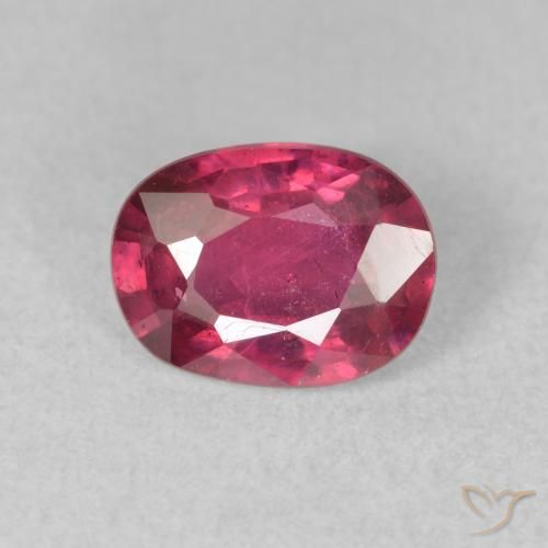 1.65ct Naturel Rouge Rosâtre Rubis, ovale, VS-SI