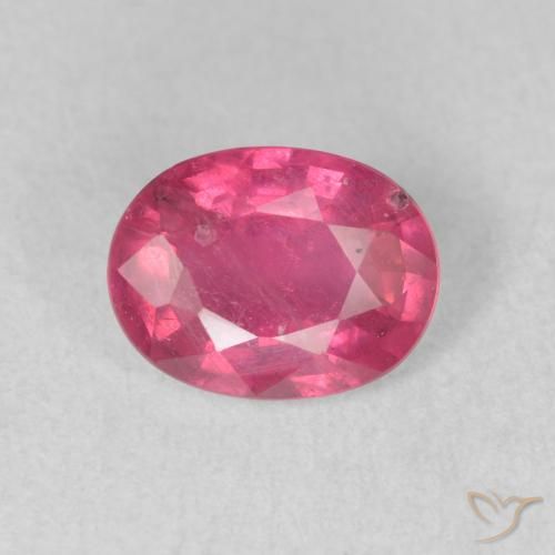 1.71ct Naturel Rouge Rosâtre Rubis, ovale, VS-SI