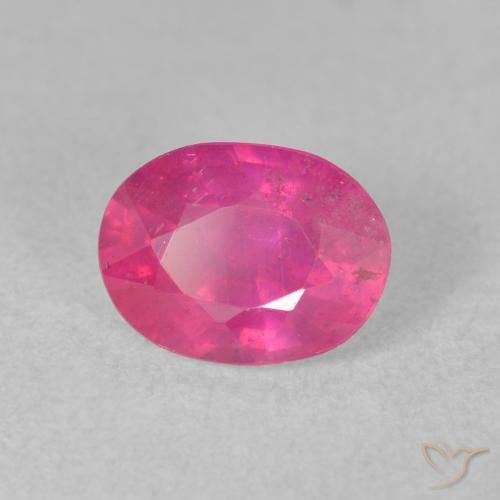 Rubis Rose vif naturelle ovale, 1.76 ct, VS-SI