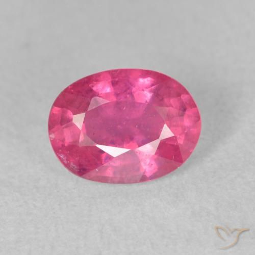1.76ct Naturel Rose moyen Rubis, ovale, VS-SI