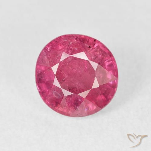 1.95ct Naturel Rose rougeâtre Rubis, Tour, VS-SI
