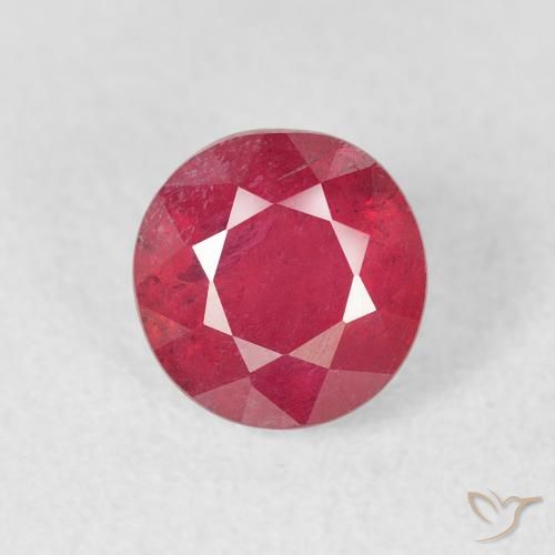 1.51ct Naturel Rose rougeâtre Rubis, Tour, VS-SI