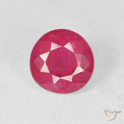 1.40ct Naturel Rose rougeâtre Rubis, Tour, VS-SI