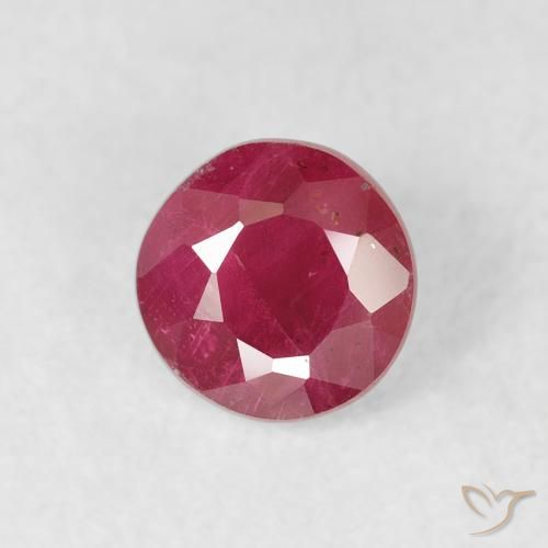 1.09ct Naturel Rose rougeâtre Rubis, Tour, VS-SI