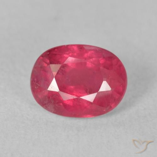 2.13ct Naturel Rouge Rosâtre Rubis, ovale, VS-SI
