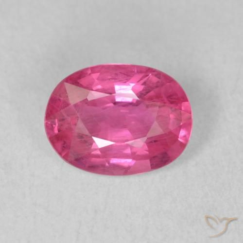 1.50ct Naturel Rose rougeâtre Rubis, ovale, VS-SI
