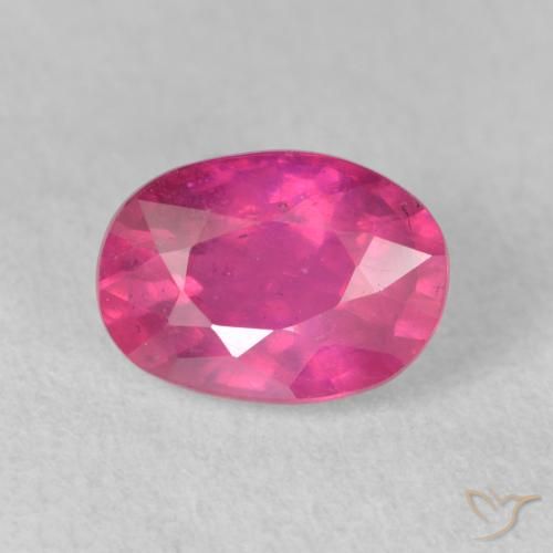 2.20ct Naturel Medium Dark-Pink Rubis, ovale, VS-SI