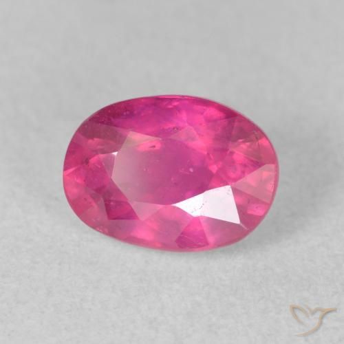 Rubis Medium Dark-Pink naturelle ovale, 2.20 ct, VS-SI