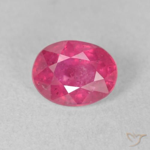 1.53ct Naturel Rose moyen Rubis, ovale, VS-SI