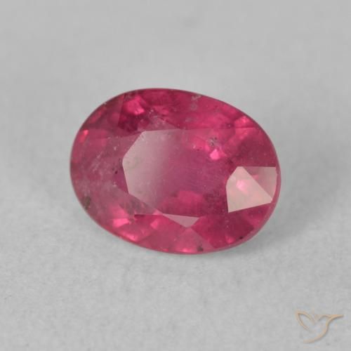 Rubis Rouge Rosâtre naturelle ovale, 2.05 ct, VS-SI