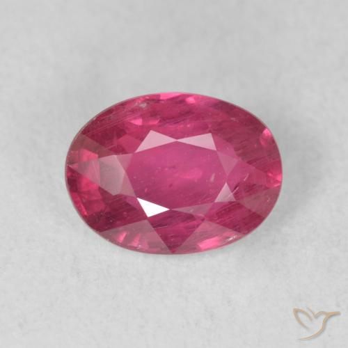 1.56ct Naturel Rose foncé Rubis, ovale, VS-SI