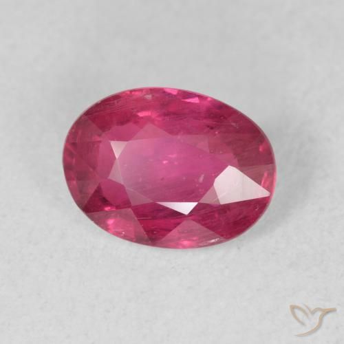 Rubis Rose foncé naturelle ovale, 1.56 ct, VS-SI