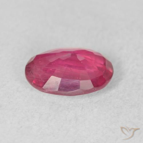 Rubis Rose foncé naturelle ovale, 1.56 ct, VS-SI